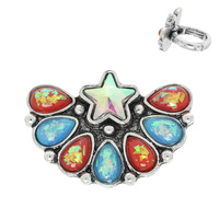 WESTERN PATRIOTIC EPOXY OPAL RING